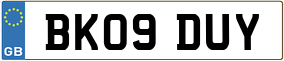 Truck License Plate